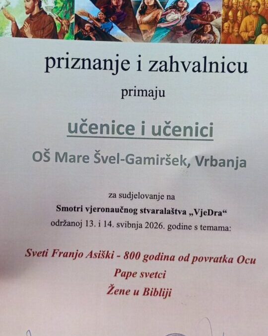 VjeDra 2026.